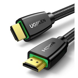HDMI კაბელი UGREEN HD118 (40411) 4K UHD High Speed HDMI 2.0 Cable, 3m, Black
